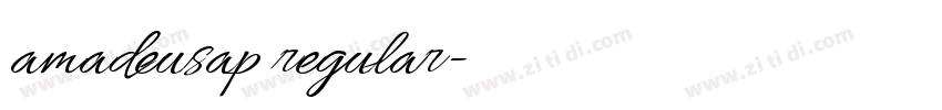 amadeusap regular字体转换